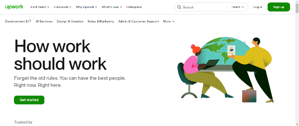 upwork-10 best freelancing platforms